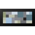 thumbnail image 2 of Grayscale 14x8 Black Modern Framed Museum Art Print Titled - Bright Blocks Wide III, 2 of 5