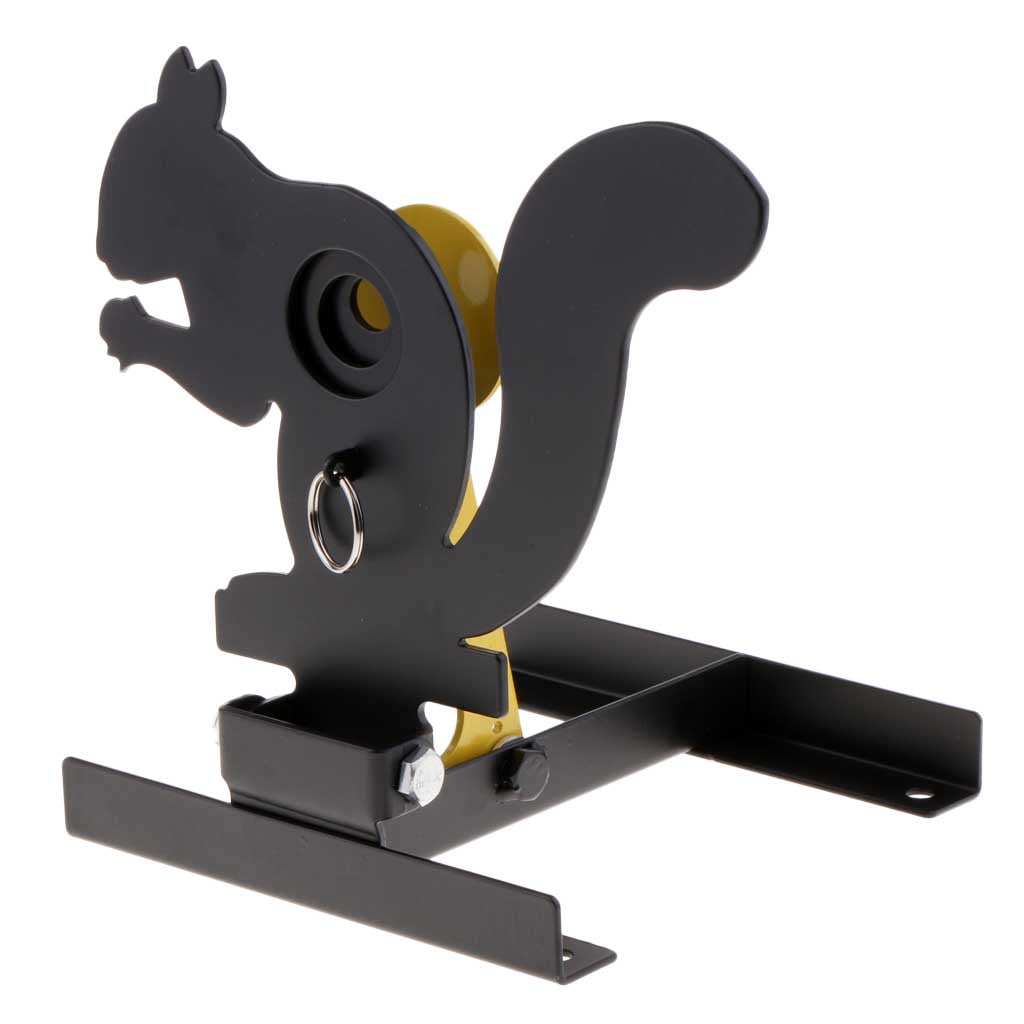 Squirrel Silhouette Steel Target Gong 12" X 8" X 1/4" 