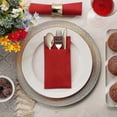 thumbnail image 2 of 50 Count Premium Paper Napkins with Flatware Pocket, Prefolded for Weddings and Parties, 2 of 5