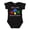 AB-Black, variant on Autism Awareness-puzzle Boys or Girls Baby Bodysuit