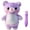 Purple, variant on Glow in the Dark Plush Toy for Kids with Light Pen Soft Cuddly Draw with Light Create Magical Glow Artwork Stuffed Plushie Gift for Children(Yellow Fox)