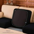 thumbnail image 7 of Subrtex Cushion Covers Separate Seat Stretch Textured Grid (2PCS, Black), 7 of 7