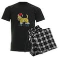 thumbnail image 6 of CafePress - Wheaten Terrier Playing Santa Men's Dark Pajamas - Men's Dark Loose Fit Cotton Pajama Set, 6 of 7
