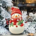 thumbnail image 4 of sdhkgrrt under $5 Acrylic Snowman Ornament, Acrylic Snowman Christmas Tree Pendant Decor,Festive Snowman Ornament for Car and Home Decor,Christmas Snowman Hanging Decoration with Lanyard,Holiday, 4 of 6