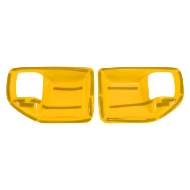 Cubierta de Tazón de Mango de Puerta Interior para Jeep Wrangler JK 2DR 2011-2017 Marco de Decoración de Mango de Puerta Interior Amarillo ABS 2 Pcs