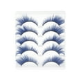 thumbnail image 1 of Unique Bargains 5 Pair Cat's Eye False Eyelashes for Makeup Blue, 1 of 4