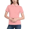 thumbnail image 2 of Shirt for Women V Neck Short Sleeve Loungewear Fashion Slim Fit Solid Pattern Soft Lightweight Breathable Essential Basic Casual Summer Top, 2 of 6