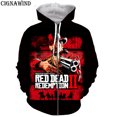 thumbnail image 2 of Sudadera con capucha con estampado 3D del juego Red Dead Redemption 2 para hombre, moda urbana, para deportes al aire libre, informal, para hombre, 2 of 5
