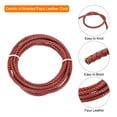 thumbnail image 3 of Uxcell Braided Leather Cord, 5mmx2m Round Faux Leather Bolo String for Crafts Jewelry Making Necklace, Red, 3 of 7