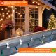 thumbnail image 5 of 20 unidades, gancho de luz for canalón, clip de canalón de aluminio for exteriores, cadena colgante de luces, vacaciones, Navidad, Halloween, 5 of 5