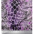 thumbnail image 1 of Soimoi Purple Japan Crepe Satin Fabric Giraffe Animal Skin Printed Craft Fabric by The Yard 42 Inch Wide, 1 of 3