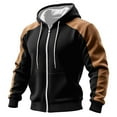 thumbnail image 2 of Stamzod 2025 Fashion Fleece Pullover Women Men Hoodies Unisex Thick Warm Oversized Hoodie with Pocket Winter Hooded Sweatshirts for Couple Black B XXXL, 2 of 7