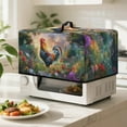 thumbnail image 2 of TSOVTHRID Rooster Chicken Floral Painting Print Microwave Oven Dust Cover Microwave Oven Cover Dust-Proof Kitchen Machine Covers Case Protections for Toaster Oven, 18.25"W x 14.5"D x 11"H, S, 2 of 7