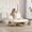 Off White, variant on FUNECORP Oversized Corduroy Lounge Chair Solid Wood Frame Lazy Accent Reading Chair, off White for Living Room Bedroom