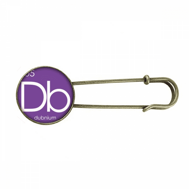 Broche de Metal antiguo Unbranded elementos periodo cuadro metales de transición dubnio dB