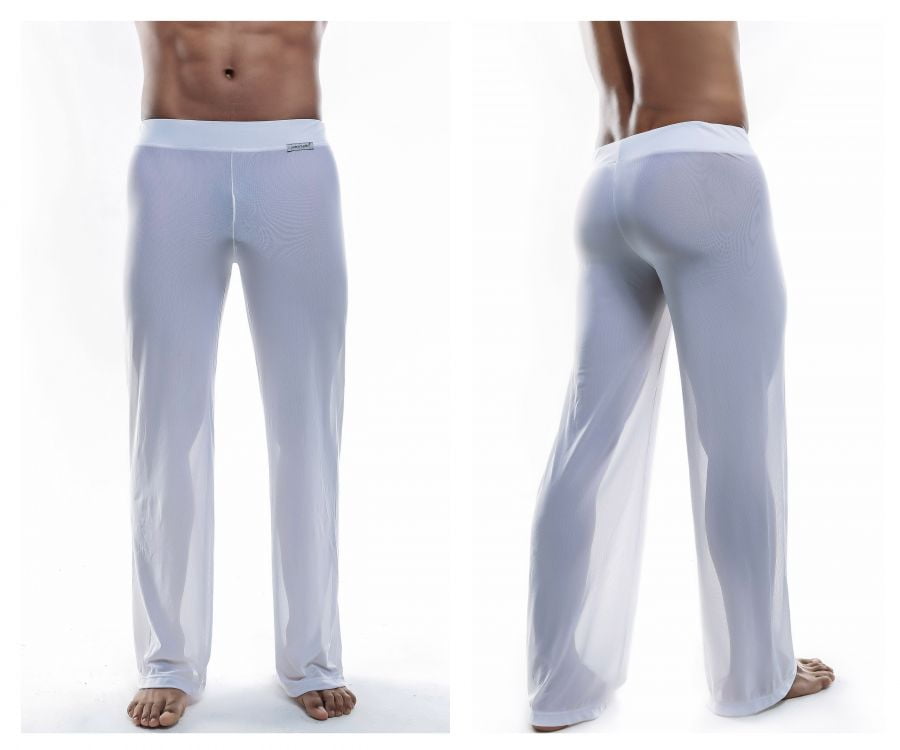 white mesh trousers