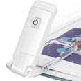 thumbnail image 4 of Luz de lectura de libros recargable por USB, 2 niveles de brillo, luz de libro con clip LED para leer en la cama, lámpara de libro para el cuidado de los ojos para niños, ratones de bibliote, 4 of 5
