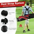 thumbnail image 2 of Segmart Lightweight Golf Stand Bag with 6-Way Divider, 8 Pockets & Auto Stand - Water-Resistant Portable Carry Bag for Travel, 6lbs, Red, 2 of 8