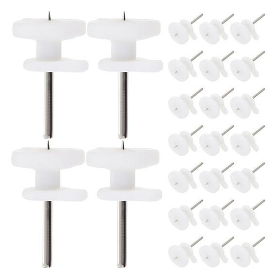 Hemoton  100 Pcs Frame Hangers Without Nails Non Marking Hook Traceless Tape White