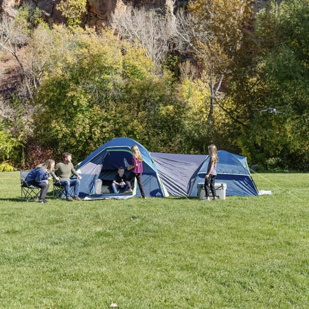 OZARK TRAIL 8 PERSON DUAL DOME TENT – 17FT. X 9FT. – 21.89 LBS.