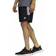 thumbnail image 2 of adidas Mens 3 Stripe Shorts with Zipper Pockets (Black/Grey Six/White, Medium), 2 of 4