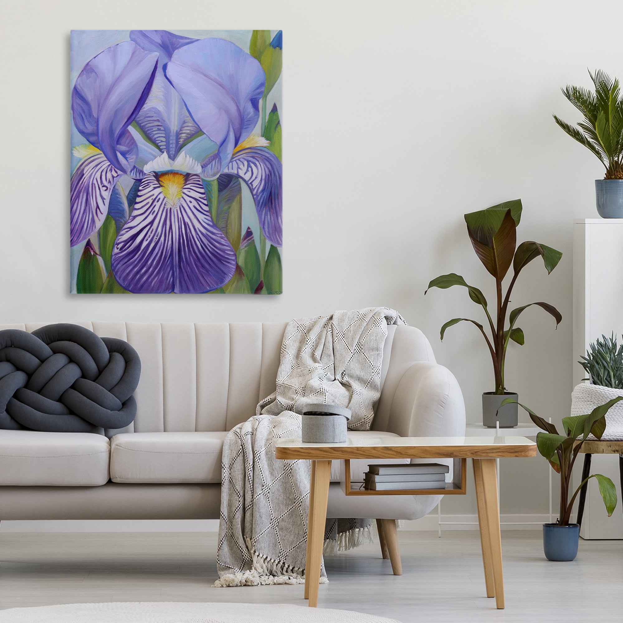 Stupell Industries Blooming Purple Iris Petals Canvas Wall Art, design by Violeta Vollmer