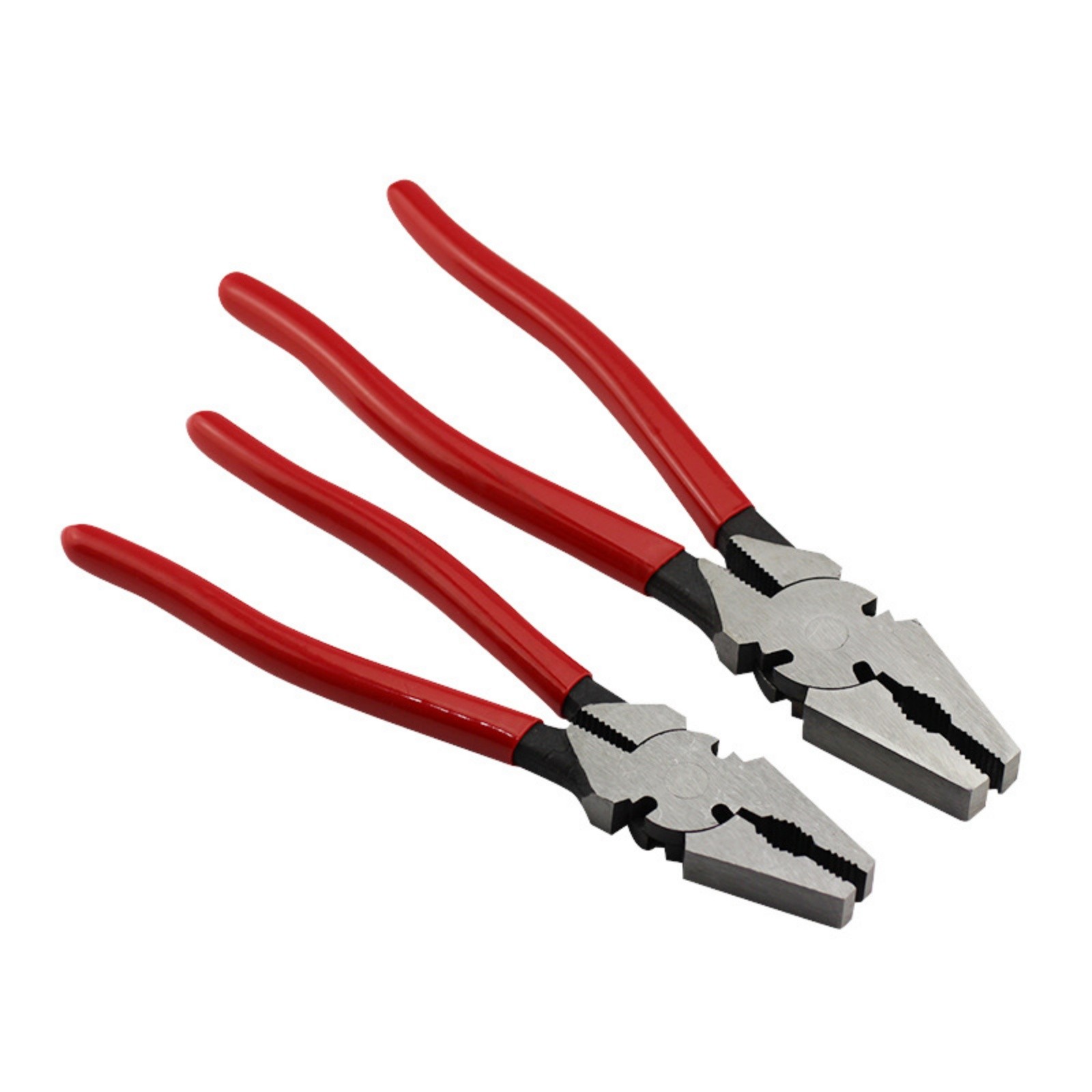 10" / 12" Heavy Duty Combination Pliers HT428A01 – Carbon Steel Linesman Pliers with Wire Cutter, Serrated Grip, and Insulated Handles for Electrical and Mechanical Work