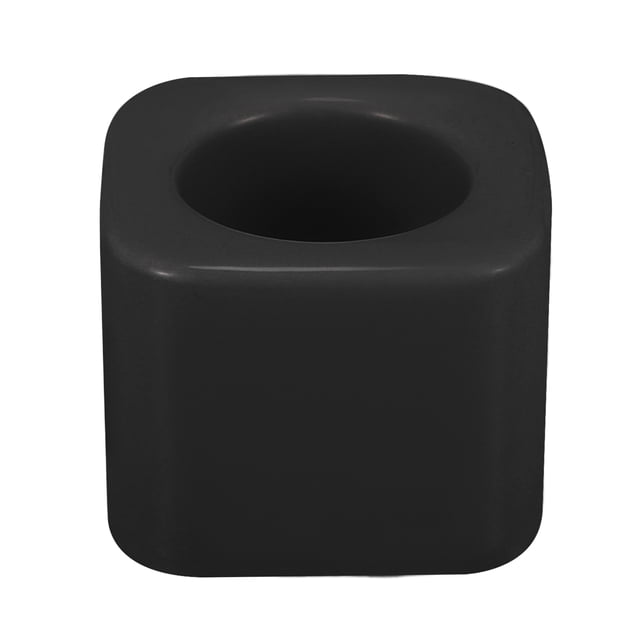 Toothbrush Holder, Square Mini Ceramic Toothbrush Holder Electric Toothbrush Holder, Black, 2.20x2.20x1.73, for Bathroom