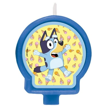Bluey Candle Cake Topper Birthday Party Dog