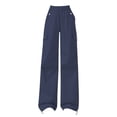 thumbnail image 4 of Women's Pants Fashion Casual Pants For Women Work : Casual Loose Wide Leg Outdoor High Waisted Trendy Multi Pocket Work, 4 of 4
