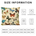 thumbnail image 5 of GOSMITH Nordics Butterfly Pillow Cover Vegetable Fruit Throw Pillow Covers Mushroom Collection Pillowcase Cushion Case Tropical Wildflower Pillow for Couch Sofa Home Office Boho Gift White, 5 of 5