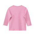 thumbnail image 4 of CCRFTGI Girls Summer Tops Cute 3/4 Length Sleeve Sunflower Print T Shirts Crewneck Solid Tunic Blouse Preppy Loose Fit 5-14 Y Basic Tees Pink 14-15Y, 4 of 4