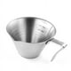 thumbnail image 2 of Medidora de Espresso con Asa Paquete de 2 Tazas de Espresso de Doble Tiro de Acero Inoxidable para Servir Espresso Plateada, 2 of 5