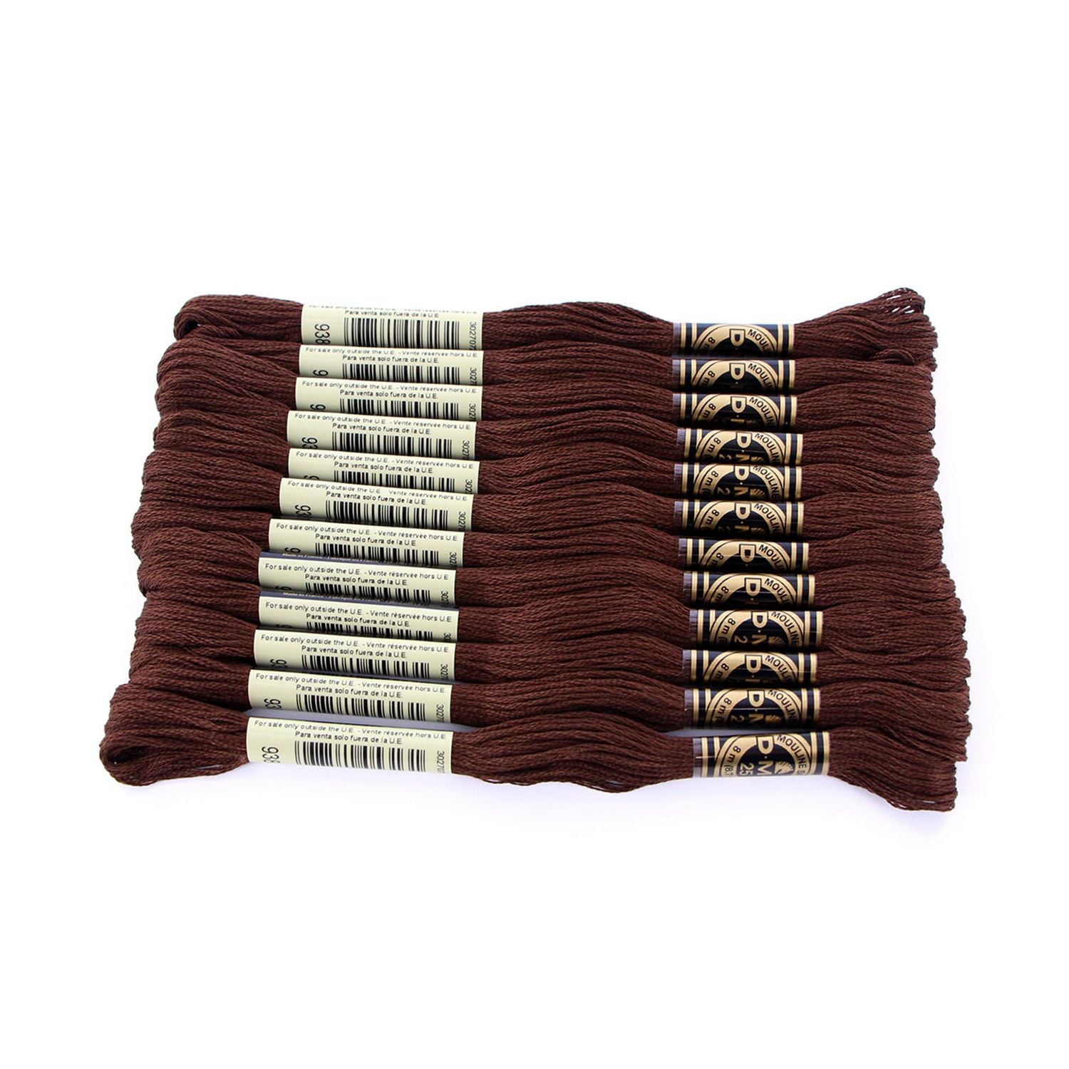 DMC Coton à broder 6 brins 8m brun