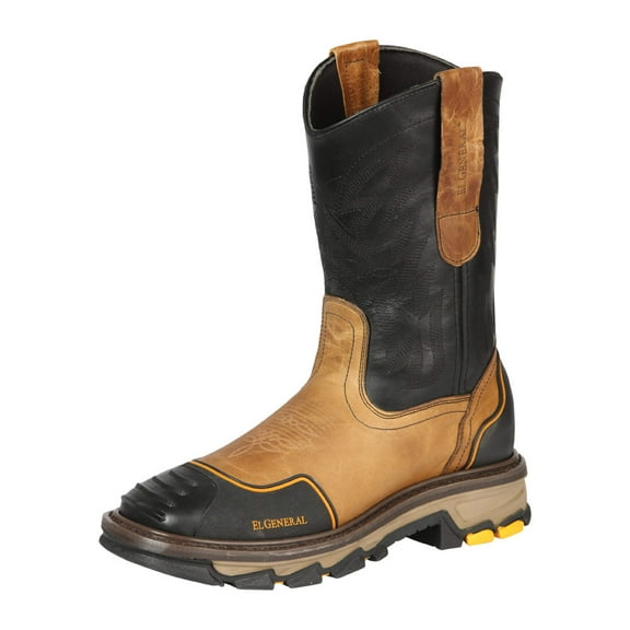 El General Men’s Work Boot - Crazy Leather - Mantequilla 44686