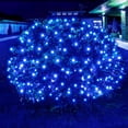 thumbnail image 1 of Red de luces LED navideñas Dirnun 160, color azul, 1,5 x 2,1 m, resistente al agua, 1 of 8