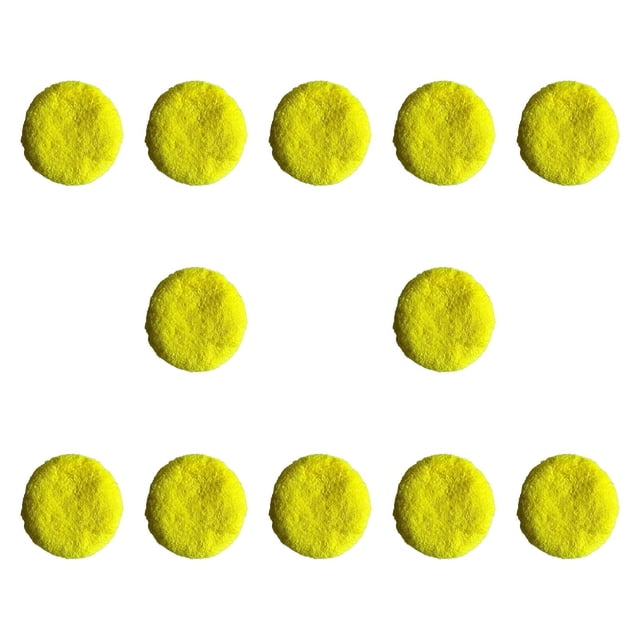 jifeng Cleaning Pads for Window Cleaner Robot Replacement Pads for Tile Window Door Yellow 12 Pieces