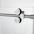 thumbnail image 5 of Vinnova 312260-SS-BN 60 x 58 in. Villena Single Sliding Frameless Tub Door, Brushed Nickel, 5 of 12