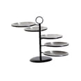 thumbnail image 3 of Fruit Snack Plates Serving Stand and Platters Set 5 Plate Tea Party Serving Platter Cookie Tray Cupcake Stand for Wedding Parties Commercial Argent, 3 of 8