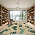 thumbnail image 2 of ODIKA 5'x7' Machine Washable Non-Slip Area Rug, Graphic Beige High Traffic Rug, Beige, 1163435, 2 of 7