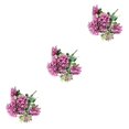 thumbnail image 2 of Guardoinrt Wide Application Artificial Flowers Add Beauty To Any Setting Long-lasting Durability Cloth Artificial Flowers cameo brown 3Set, 2 of 6