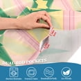 thumbnail image 5 of Yayeee Kitchen Curtains Tier Set of 2 Light Filtering 57"x36" Over Sink Window Panels, Green Symmetrical Stars, 5 of 7