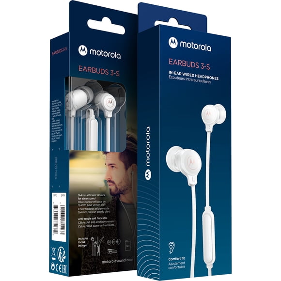 Audífonos Motorola Earbuds 3s Manos Libres Blanco Nueva Línea 2022