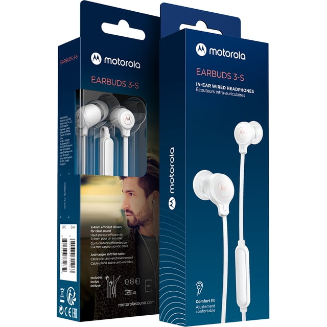 Audífonos Motorola Earbuds 3s Manos Libres Blanco Nueva Línea 2022