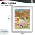 thumbnail image 4 of Stupell Industries Eclectic Mojave Desert Road Trip Gray Framed Print Under Glass, 13 x 16, by Hillary Holt, 4 of 8