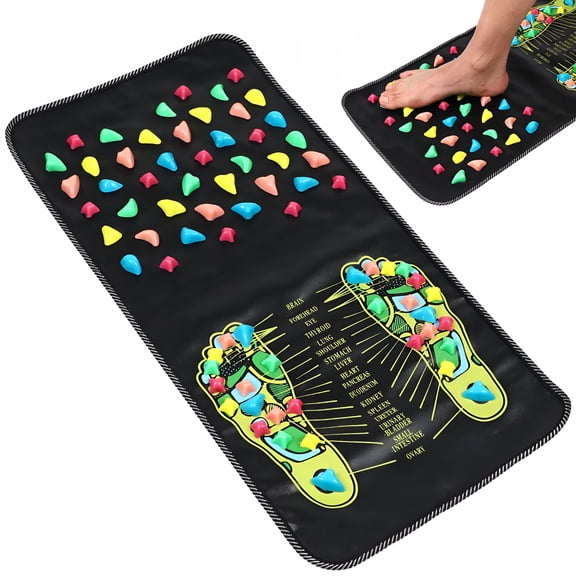 XIRQI Foot Massage Mat Foot Acupressure Mat Foot Reflexology Mat Pressure Stone Pad for Home Use