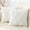 Cream White, variant on decorUhome Decorative Throw Pillow Covers 18x18 Set of 2, Soft Plush Faux Fur Wool Pillow Covers for Couch, Cream White