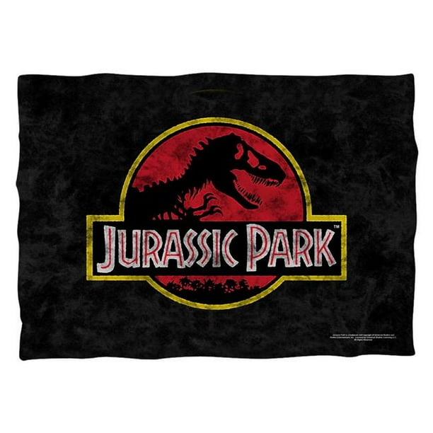 Trevco UNI921-PLO1-20x28 20 x 28 in. Jurassic Park & Classic Logo 100 Percent Pillow Case, White ...