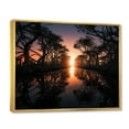 thumbnail image 2 of Designart "Shadowy Mangroves in Florida" Landscapes Floater Framed Wall Art Living Room, 2 of 7