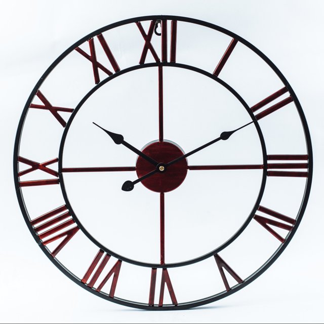 Nordic Style Simple Personality Creative Fashion Living Room American Style Modern loft Cafe Iron Large Wall Clock Watch